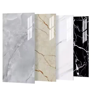 Self-Adhesive PVC Marble Wall Sticker Waterproof Peel and Stick Wallpaper for Kitchen Countertop Cabinet
