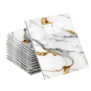 Self-Adhesive PVC Vinyl Wallpaper Modern Geometric Pattern Waterproof Anti-Mildew Peel & Stick for Interior Wall Decoration