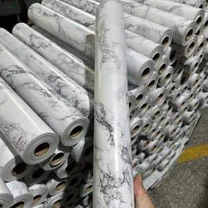 Self Adhesive PVC Vinyl Waterproof Moisture Proof Easy DIY Shining Customized Color Floral Bedroom Wallpaper Rolls Wall Coating