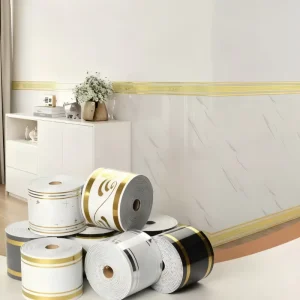 Self Adhesive PVC Waterproof Wallpaper Marble 3D Wall Sticker Peel and Stick for Commercial Home Decor