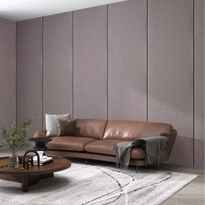 Self Adhesive Pe Linen Textured Wallpaper Roll Insulation Thick Foam Peel and Stick Wall Sticker Panel Waterproof Moisture Proof