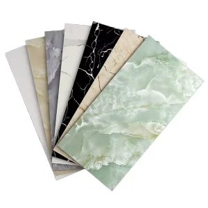 Self Adhesive Peel Stick Anti Slip Waterproof Eco friendly Mould Proof PVC Modern Marble Wall Sticker Decorative Living Room