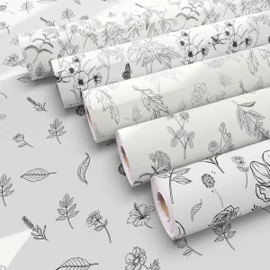 Self-Adhesive Peel & Stick Modern Waterproof Household Wallpaper for Bedrooms Living Rooms Kitchens Bathrooms Exterior Use