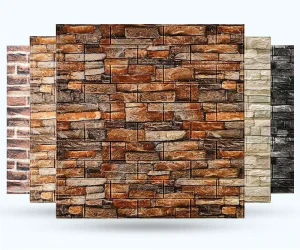 Self-Adhesive Peel and Stick 3D Brick Wall Stickers Modern PE Foam Waterproof Wall Panels Home Decoration Wallpaper Sheets