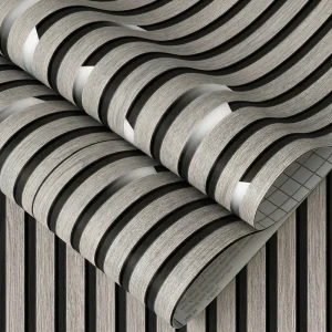 Self-Adhesive Peel and Stick 3D Wall Sticker Geometric Grille Wallpaper for Living Room Feature Wall Decor
