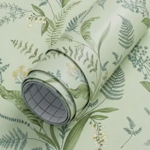 Self-Adhesive Peel and Stick Floral Wallpaper Vintage Flower Wall Sticker for Living Room Home Interior