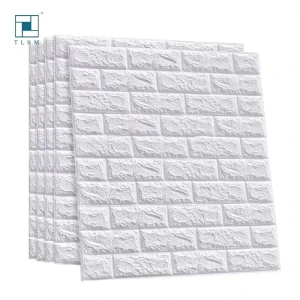 Self Adhesive Roll Package Home Decorative Foam Wallpapers 3D Wall Panel 3D Brick Wallpaper