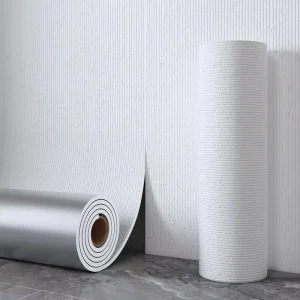 Self Adhesive Textured Concrete Wallpaper 60cm Waterproof Anti Stain Real 3D Wall Mural for Home Decor
