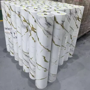 Self-Adhesive Vinyl Marble Wallpaper Easy to Peel and Stick Wall Paper Suitable for Floor Ceiling and Wall