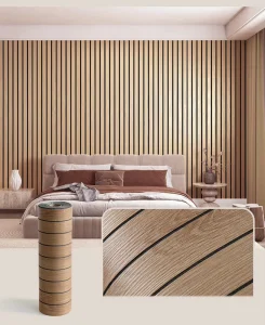 Self Adhesive Vinyl Modern Embossed 3D Foam Wallpaper Thickened Grid Pattern Stripes Plaid Waterproof Fireproof Soundproof