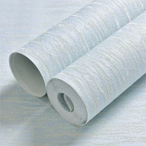Self-Adhesive Wall Paper 3D Home Simple Beige Nonwoven Fine Embossed Vertical Pattern Easy to Install Peel and Stick Wallpaper