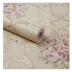 Self Adhesive Wall Paper Sticker PVC Wallpaper Waterproof Floral Wall Paper for Bedroom Interior Wall Decoration