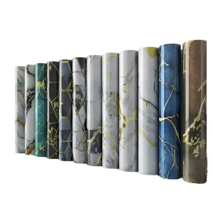 Self Adhesive Wall Stickers Anti Static Waterproof 3D Wallpaper for Living Room Bedroom Bathroom TV Background Renovation