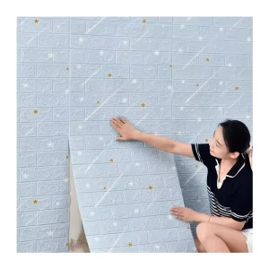 Self Adhesive Wallpaper China Factory PE Foam Wall Sticker 3D Wallpaper