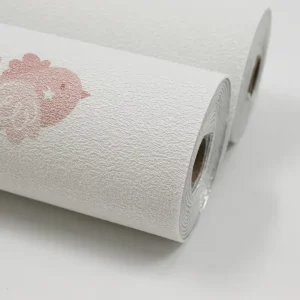 Self Adhesive Wallpaper Home Decoration Back Glue PVC Foam Cartoon Wallpaper Rolls