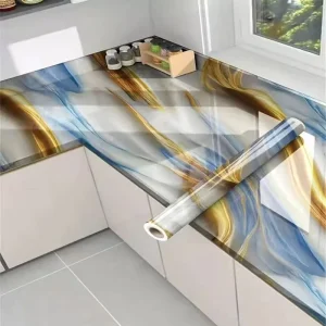 Self Adhesive Wallpaper Peel Contact Paper Detachable Wallpaper for Kitchen Bathroom Background Wall Decoration