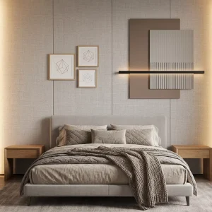 Self Adhesive Wallpaper Removable Waterproof Peel & Stick Modern Waterproof Anti Collision Padded OEM MOQ 1 Roll