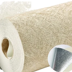Self Adhesive Wallpaper Rolls Green PVC Interior Wall Embossed Wallpaper