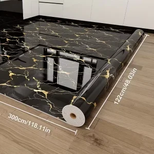 Self-Adhesive Wallpaper Stickers That Resemble Thick Marble for Decorating the TV Background Wall