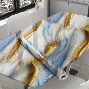 Self Adhesive Water Proof Removable for Home Decor Marble PVC Sticker Kitchen