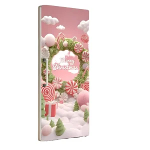 Self Adhesive Water Resistant Glossy Vinyl Fridge Sticker Peel Stick Removable Door Mural Wallpaper Kitchen Home Decor