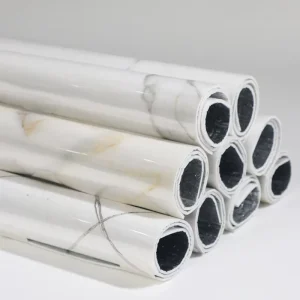 Self Adhesive Waterproof Marble Stone 3D Printable Kitchen & Bathroom Vinyl Wallpaper 1.2m*3m Roll for Home Decoration