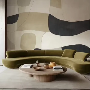 Self Adhesive Waterproof Modern Easy DIY Living Room Bedroom Wall Decoration Light Abstract Geometry Mural Wallpaper