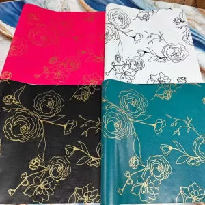 Self Adhesive Waterproof Modern Floral Peel and Stick Wallpaper Stickers for Bedroom and Hotel Use 45cm*10m