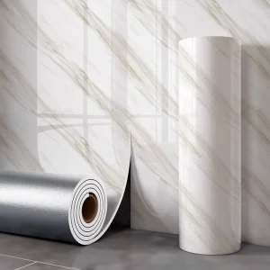 Wallpaper with Ceramic Tile Wall Covering Self Adhesive Marble Sticker for Walls Decoration