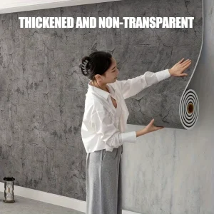 Self Adhesive XPE Foam Wall Sticker Vintage Industrial Cement Texture Wallpaper High Coverage Peel & Stick Wall Decor 40X300cm