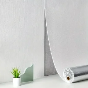 Self Adhesive XPE Wallpaper Modern Linen Texture Peel and Stick Thickened Wallpaper Roll for Furniture Makeover and Home Decor