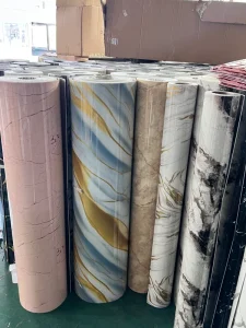 Self-adhesive 30 * 60 cm Decorative Peeling and Pasting Marble Wall Stickers