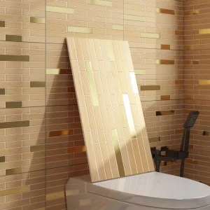 Self-adhesive Faux Wood Grain Wall Stickers Thickened 3D Waterproof Insulation Oil-proof Imperfection-covering Wallpaper