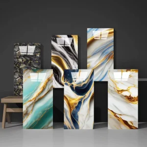 Self adhesive Marble Sticker Decor Wallpaper Thickened Peel and Stick Wallpapers for Home Bathroom