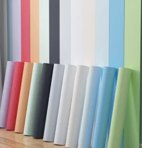Self adhesive Peel & Stick Decorative Modern Solid Color Wallpaper PVC Film Waterproof Roll for Furniture & Kitchen Indoor Use