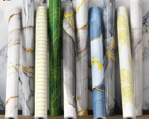 Self adhesive Peel and Stick Marble Wall Decal Indoor Outdoor Wallpaper for Living Room Bedroom
