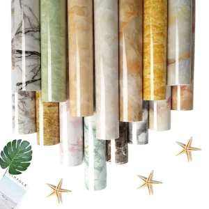 Self-adhesive Wallpaper Marble Wall Stickers 45cm*5m Adhesive Paper Furniture Stickers Decoration Room Wallpaper