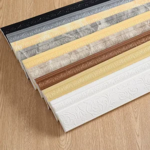 Self-adhesive Waterproof Bedroom Waistline Door Frame Edge Wrapping Strip Wall Sticker Corner Line Decorative