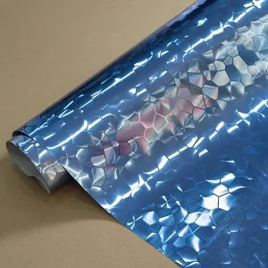 Shattered Ice Luxury Waterproof 3D Eco Friendly Wallpaper Rolls for Kitchen Furniture and Interior PVC Films