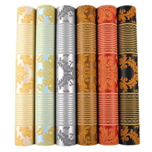 Simple Non Woven 3D Wallpaper Rolls for Interior Decor Bedroom Living Room TV Back Wall Paper