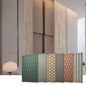 Small 3D Wall Panel Wall Interior 3D Antibacterial CNC Carving Process MDF Wall Panel for Home Decoration