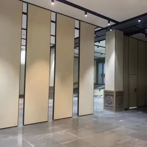 Smart Electric Movable Partition Wall Rotating Movable Folding Door Partitions for Hotels Offices Schools Convention Centers