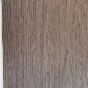 Smoky Brown Decorative Wall Panel Distinct Vertical Wood Grain ENF Grade Wall Panel for Modern Minimalist Home Styles
