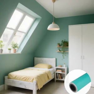 Solid Color Contact Wood Paper Waterproof for Home Furniture for Kitchen Living Room Bedroom Bathroom Hotel Modern