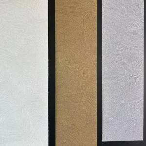 Solid Color Glossy Self Adhesive Fabric Wallcovering Wallpaper Roll for Interior