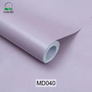 Solid Color Vinyl Wallpaper for Home Decor