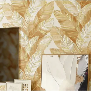Southeast Asian Tropical Banana Leaf Wall Covering for Hotel KTV Bedroom Living Room Wall Background Decor Commercial Home Use