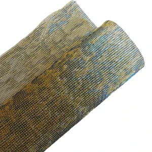 Stainless Steel Brass Wire Jacquard Fabric Plain Weave Metal Laminated Glass Wallpapers for Cutting Bending Welding Processing