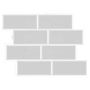 Stick on Kitchen Backsplash Peel and Stick Vinyl Wall Tile Brick Subway Design