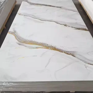 Striped Marble Grain Waterproof PVC Wall Panels for Bedroom Interior Decor Modern Design Wallpaper Murals